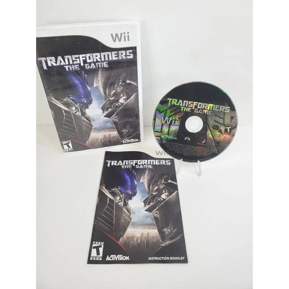 Transformers Wii The Game Nintendo Complete CIB Manual Working Tested
